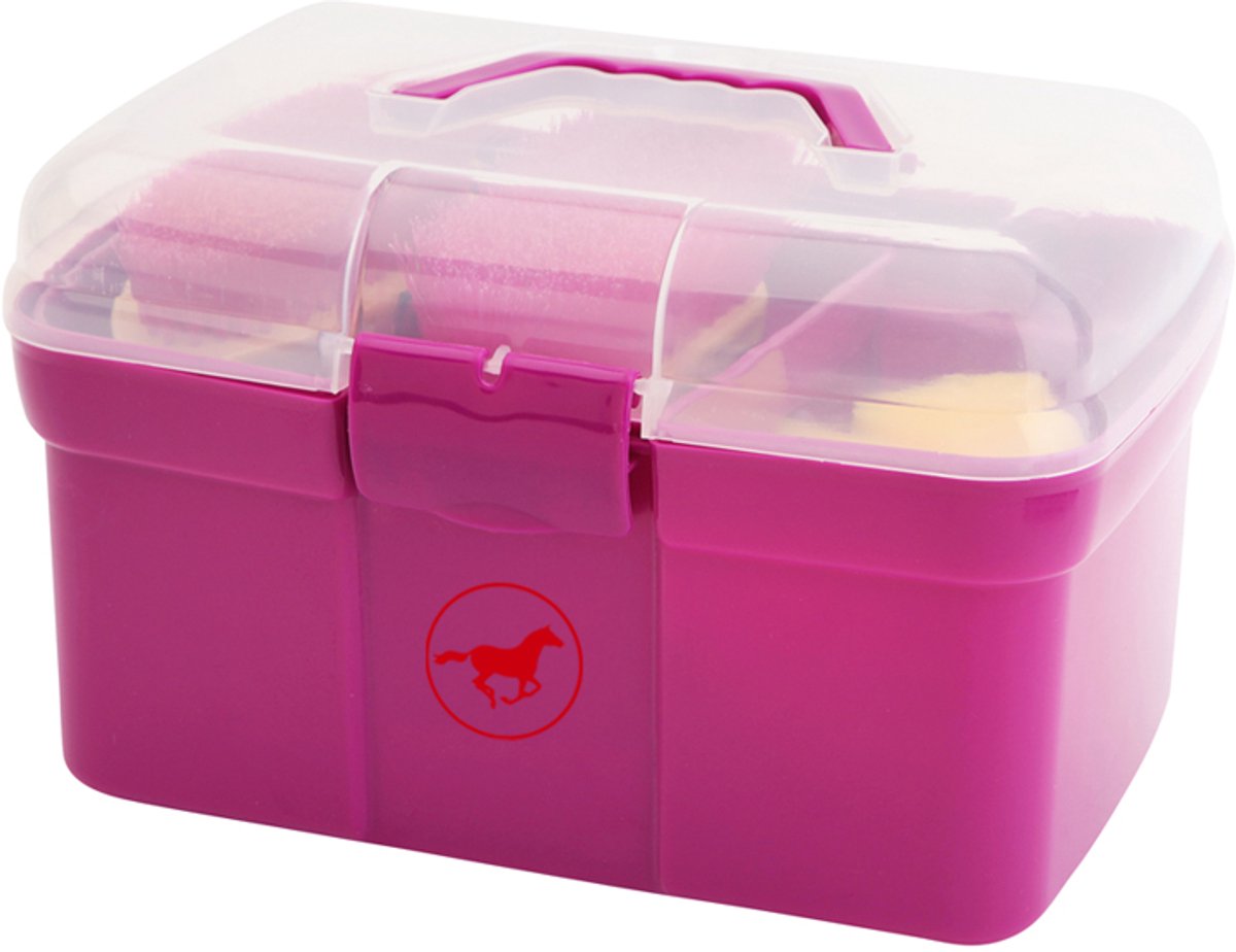 Gevulde poetskist small - roze