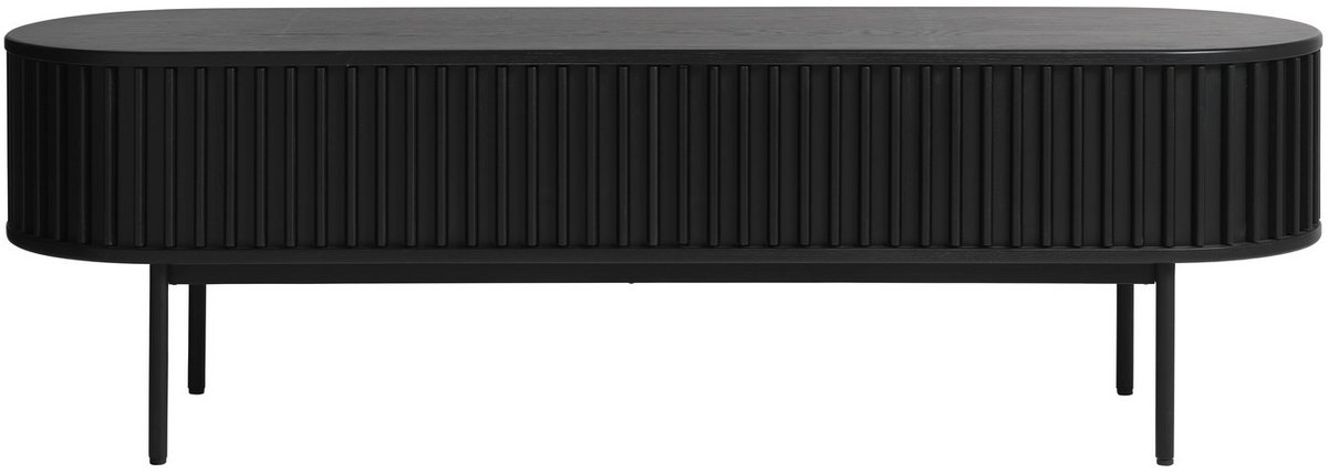 Tv-meubel Zwart - Eikenhout - 160x45x48cm - Tv-meubel Siena - Giga Living
