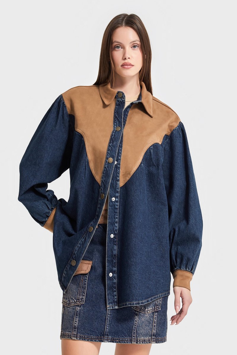 It's Basic - Oversized Denim Shirt
