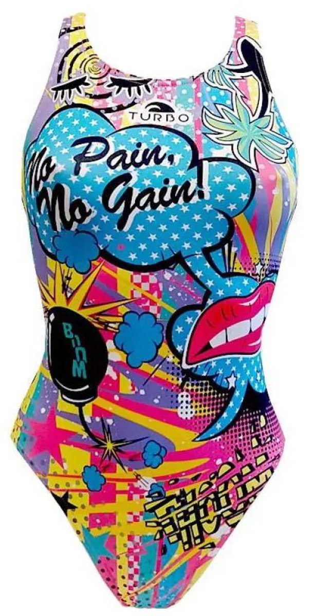 Turbo Crazy Comic Zwemkleding Veelkleurig 2XL Vrouw