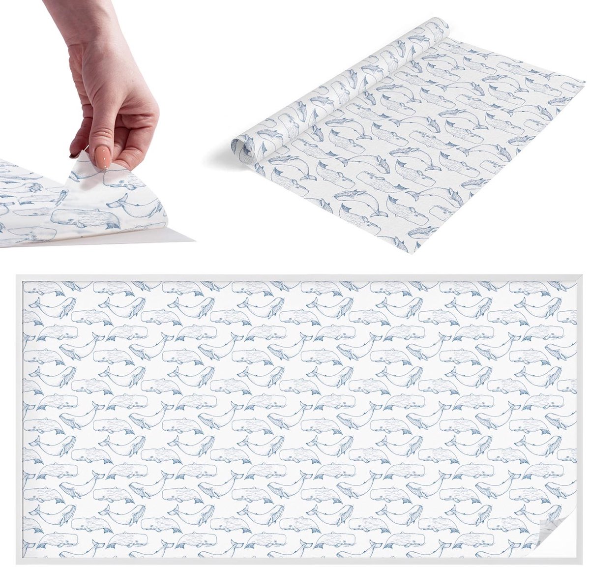 TULUP Raamfolie Anti inkijk - Inspiratie uit de zee Melkglas Folie - 200x100 cm - Wit Anti inkijk Raamfolie Glas in Lood - Zonwerende Raamfolie - Voor de badkamer, slaapkamer, hal - Privacy Folie Raam Glas in Lood Wit - Inspiratie uit de zee