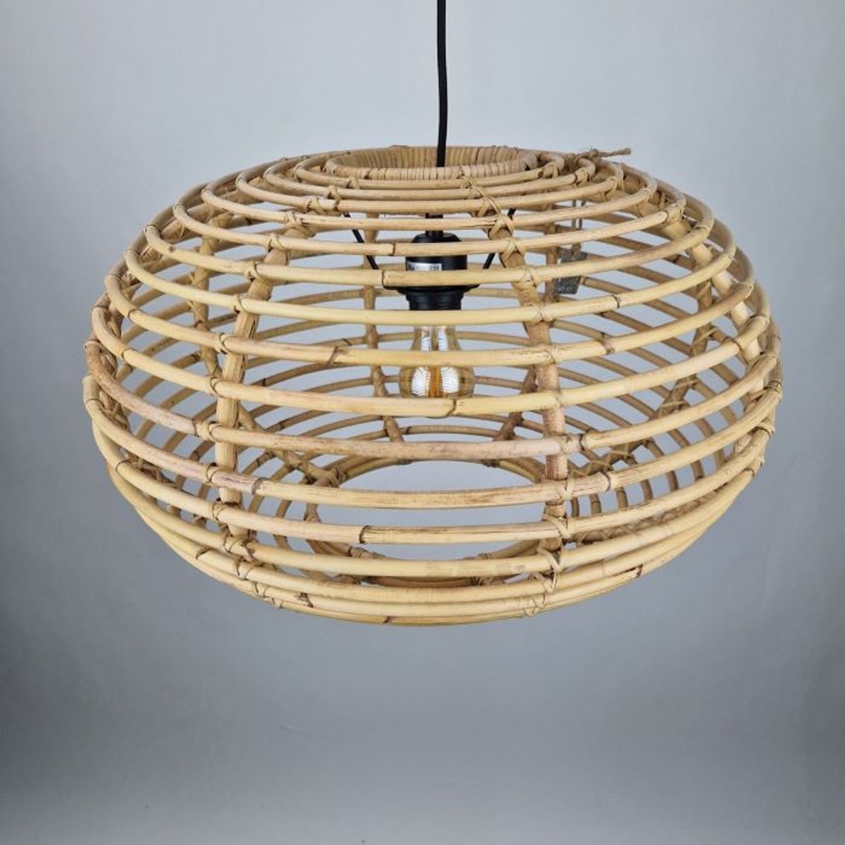 MigoStyling - Hanglamp Rotan - Handmade - Naturel Design - Woonkamer - Slaapkamer - Dia 50 cm - incl lampenpendel