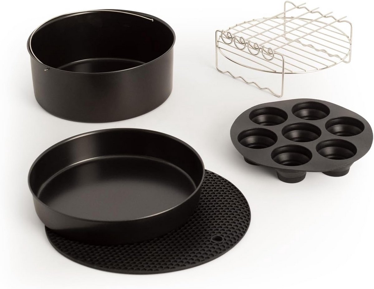 Grote Accessoireset voor Luchtfriteuse - 6,2L, Bakvormen en Grillaccessoires