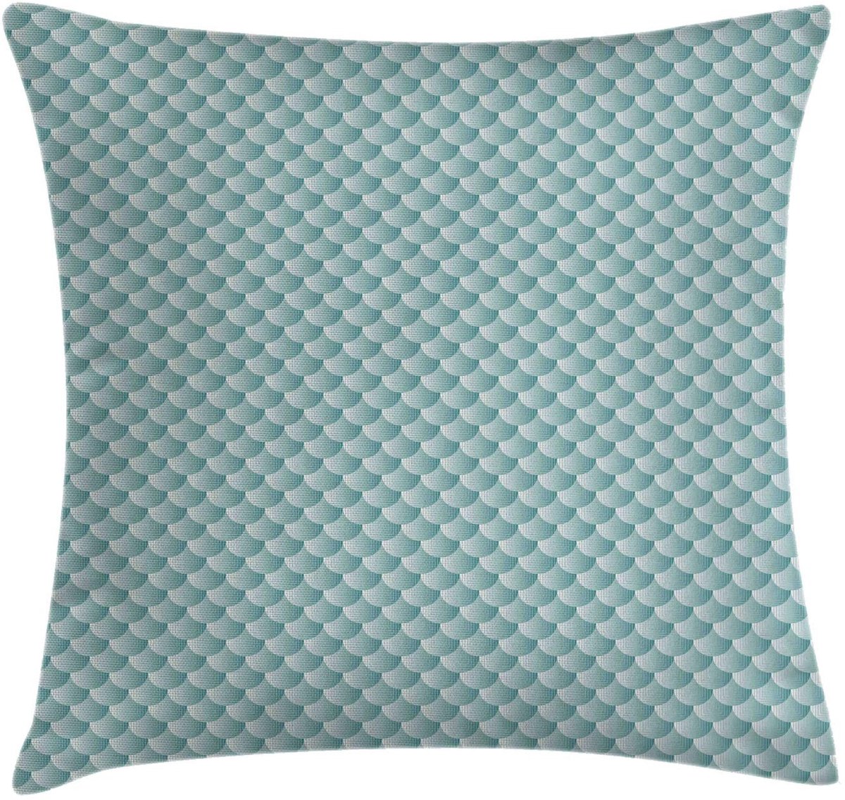 ABAKUHAUS Kussenhoes Squama-Squares – 40x40 cm – Dubbelzijdig bedrukt, neutraal teal-blauw Blasser Teal Kadett-Blau