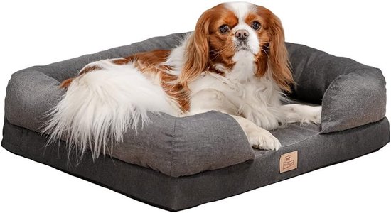 BASEL Hondenbed – Fluwelen Stof, Waterafstotend – Verkrijgbaar In XS T/m XXXL – Extra Comfortabel En Stijlvol
