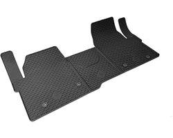 Automatten voor Ford Transit Custom (2022-heden), Volkswagen Transporter T7 (2024-heden), 3-zits modellen (1 stoel en 1 bank) - 3-delig - Rubber - Voorzijde