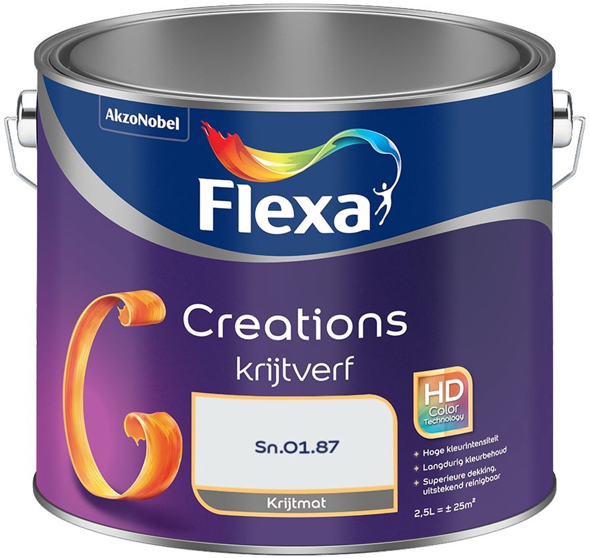 Flexa - Creations Muurverf Krijt - SN.01.87 - Mengverf - 2.5 L