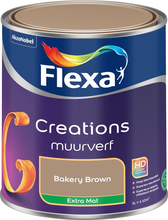 Flexa - Creations Muurverf Extra Mat - Bakery Brown - 1 L