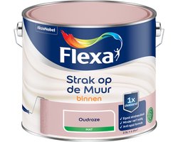 Flexa - Strak op de Muur Binnen Muurverf Mat - Oudroze - 2.5 L