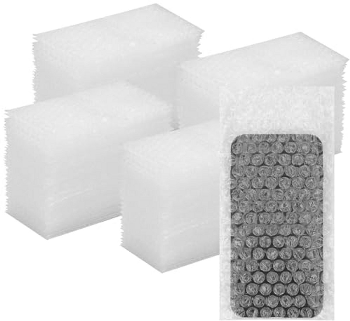 Bubble Zakken 4"x 8" - 200 Pack Dikke Kussende Pouches voor Verzending en Opslag