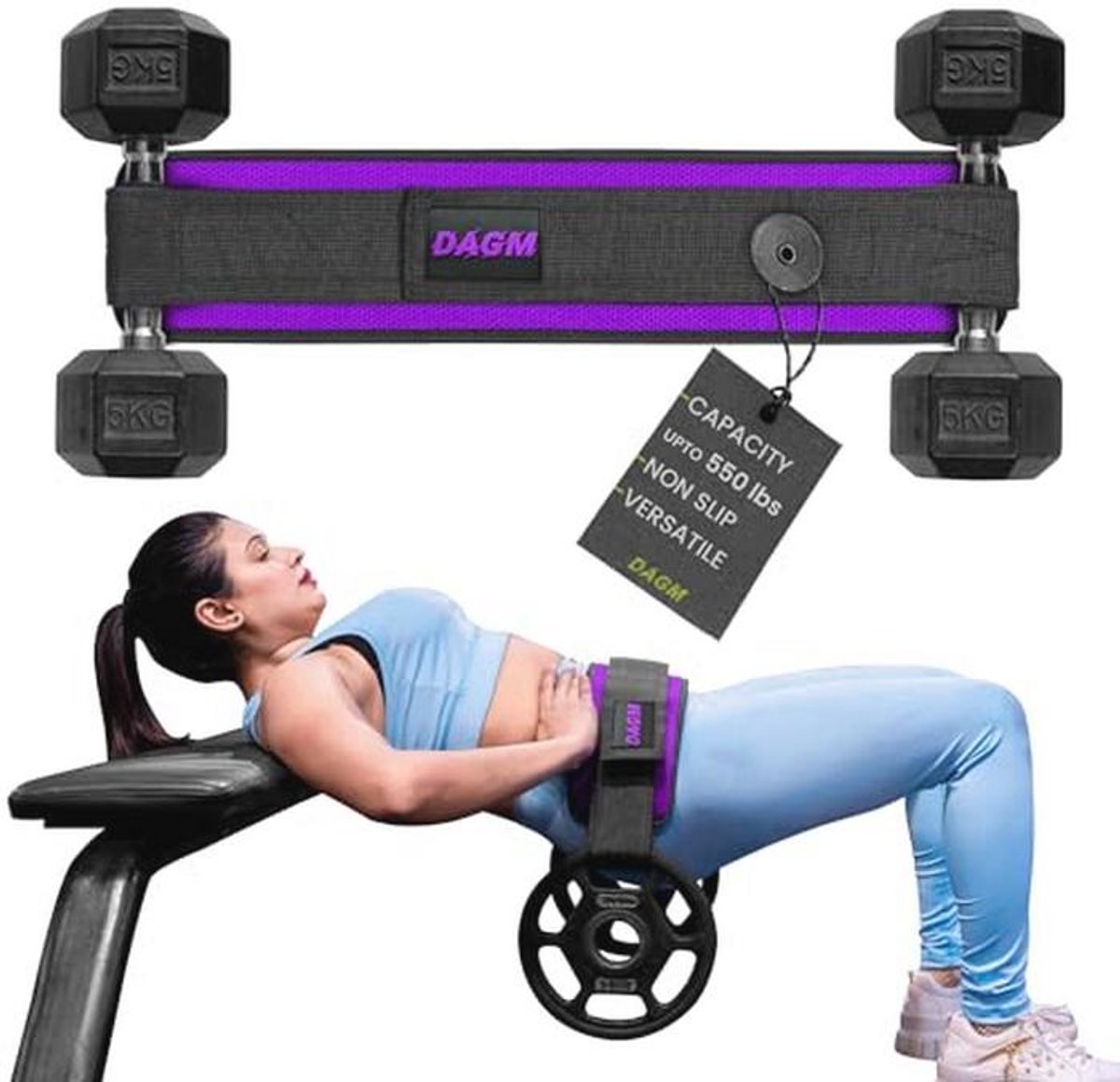 Veilige Hip Thrust Belt voor Krachttraining en Thuis Workout - Antislip en Comfortabel voor Zware Gewichten