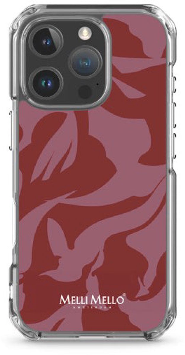 Melli Mello Telefoonhoesje Crimson Wave (Soft case) - Apple iPhone 16 Pro