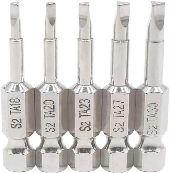 5 Stuks 50 mm Driehoekige Kop Magnetische Schroevendraaierbitset | bol
