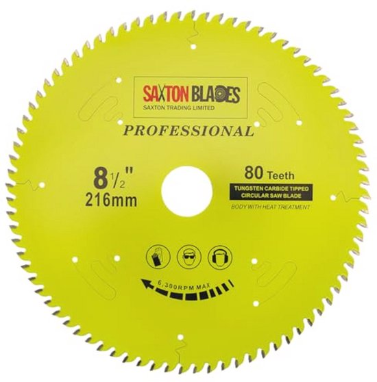 TCT255100TPRO Saxton Professionele Range TCT Cirkelzaagblad