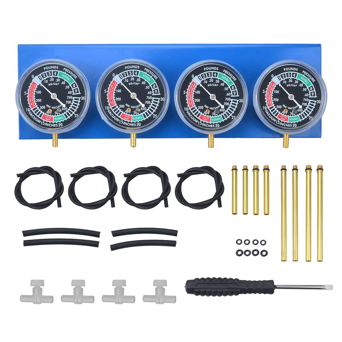Carburateur Synchronisatie Toolkit voor Moto 2-4 - Vacuüm Balanceringsmeter en Cilinder Timing Meter
