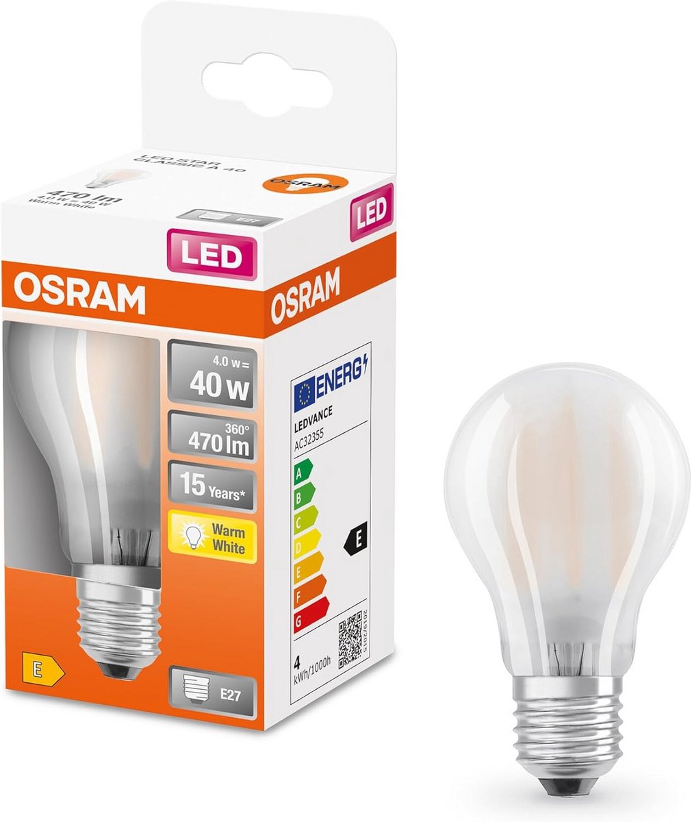 LED A40 Lamp voor E27 - 470 Lumen Warm Wit (2700K)