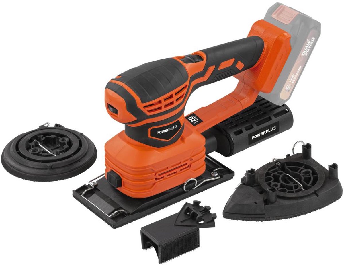 Powerplus Dual Power Multischuurmachine POWDP50500 - 20V Schuurmachine - excl. batterij en lader - 25 acc. – foto 6