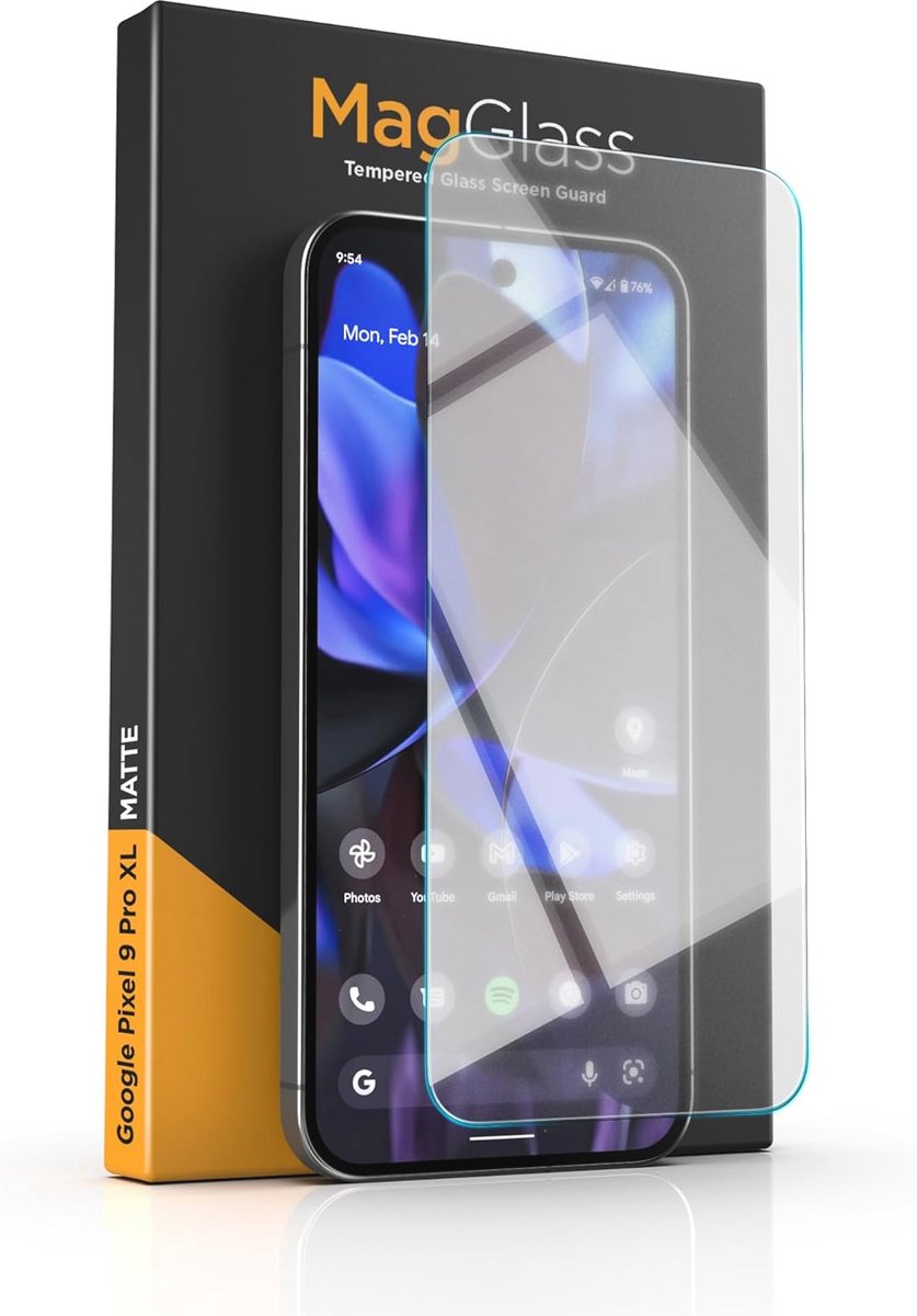 Matte schermbeschermer voor Google Pixel 9 Pro XL – Geharde glas met uitlijnapplicator