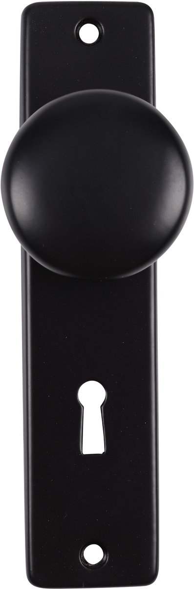 Starx kastknopschild - SL56 - aluminium - zwart