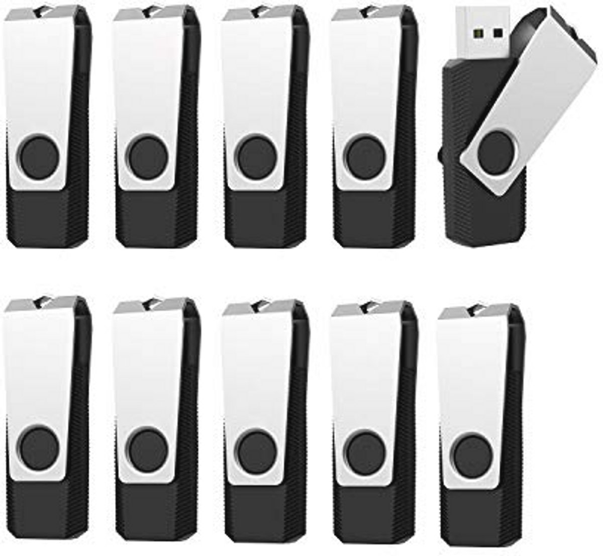 8GB USB-Sticks - 10 stuks Draaibaar Geheugenstick voor Computer, Laptop, TV en Autoradio
