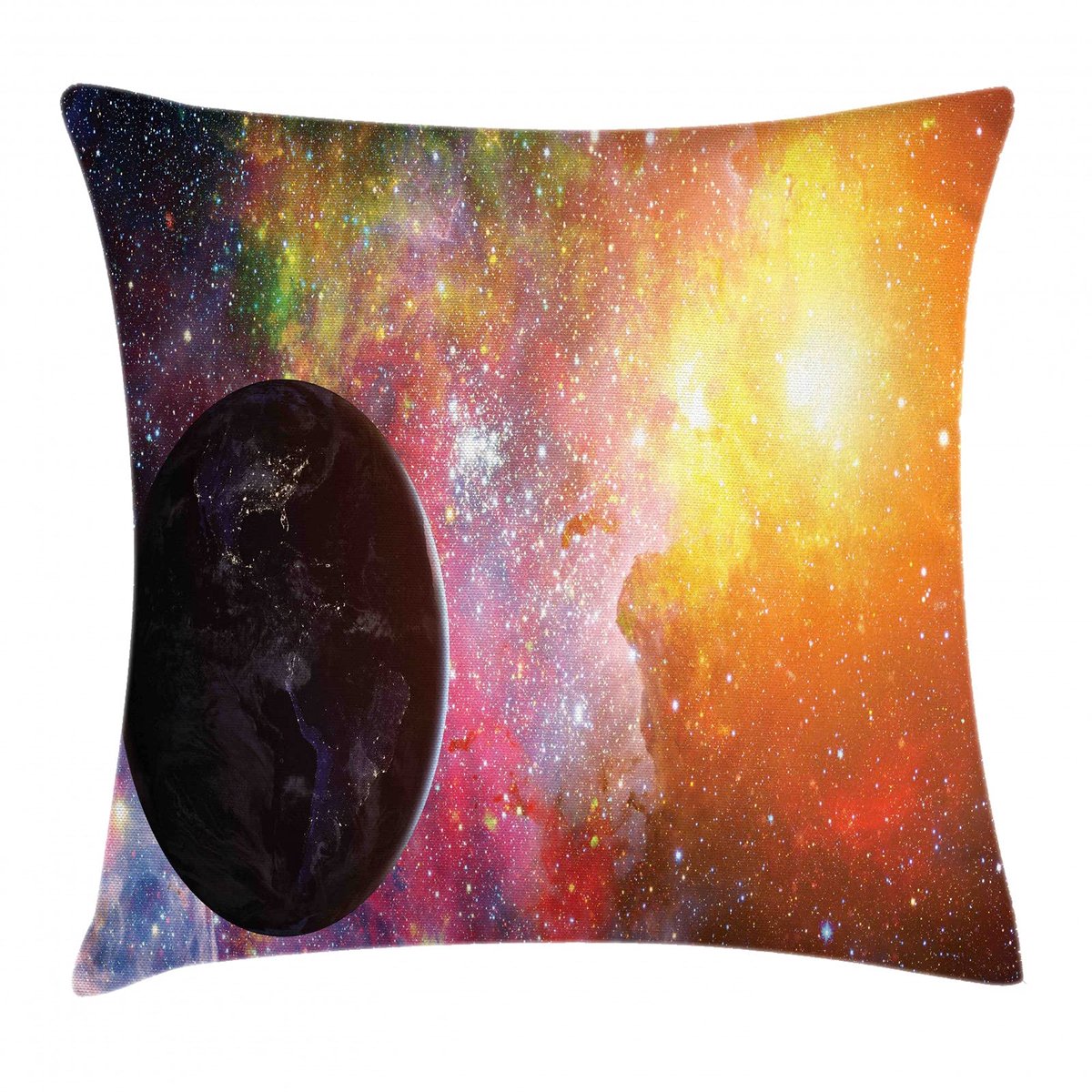 ABAKUHAUS Ruimtes Kussenhoes – Dubbelzijdig bedrukt – 60x60 cm – Meerkleurig Mehrfarbig