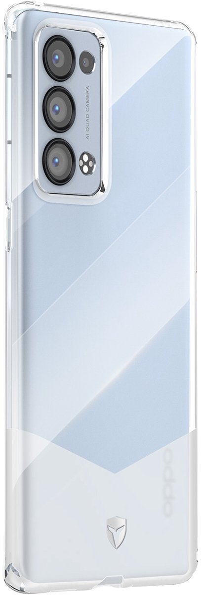Force Case, Versterkte behuizing voor Oppo Reno 6 Pro PURE, Transparant
