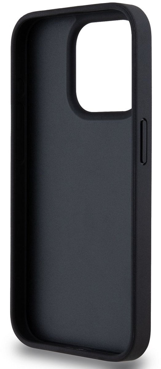 DKNY Checkered Printed Stripe Back Case - Geschikt voor Apple iPhone 14 Pro (6.1") - Zwart