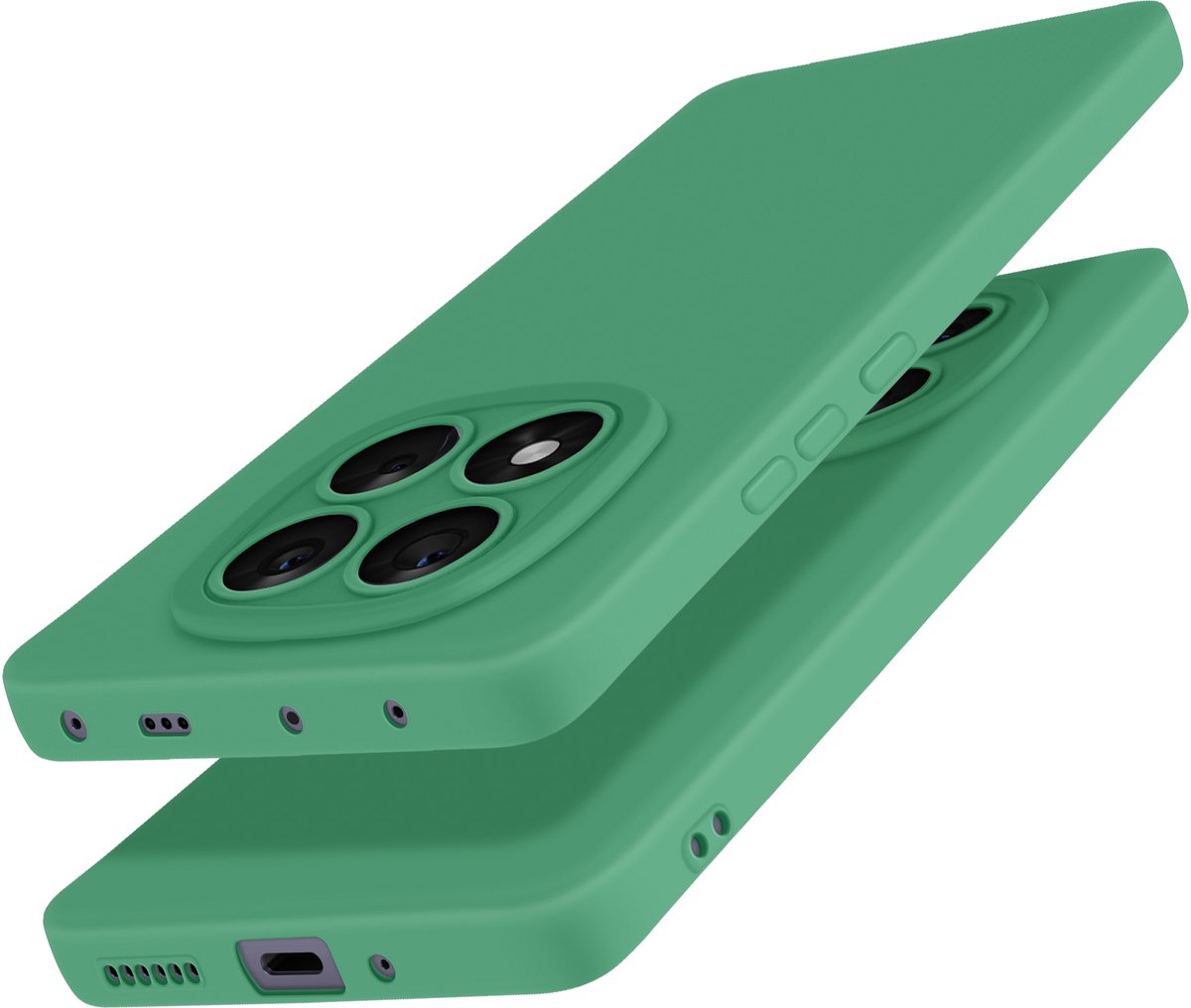 Avizar Hoesje voor Redmi Note 14 Pro en 14 Pro Plus Silicone Camera Beschermd, Groen