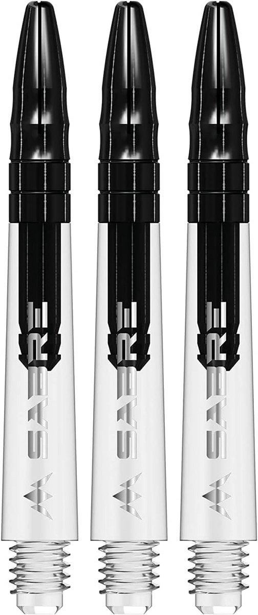 Dartassen Polycarbonaat Transparant Zwart Tweenie Set