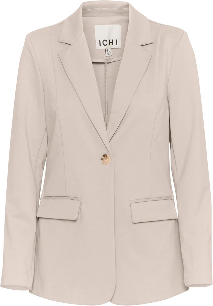 Lange Dames Blazer Jersey Licht Getailleerd voor Werk en Vrij Tijd