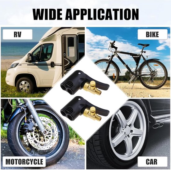 2-Pack Fietsventiel Adapters voor Frans en Amerikaans Ventiel — afbeelding 3