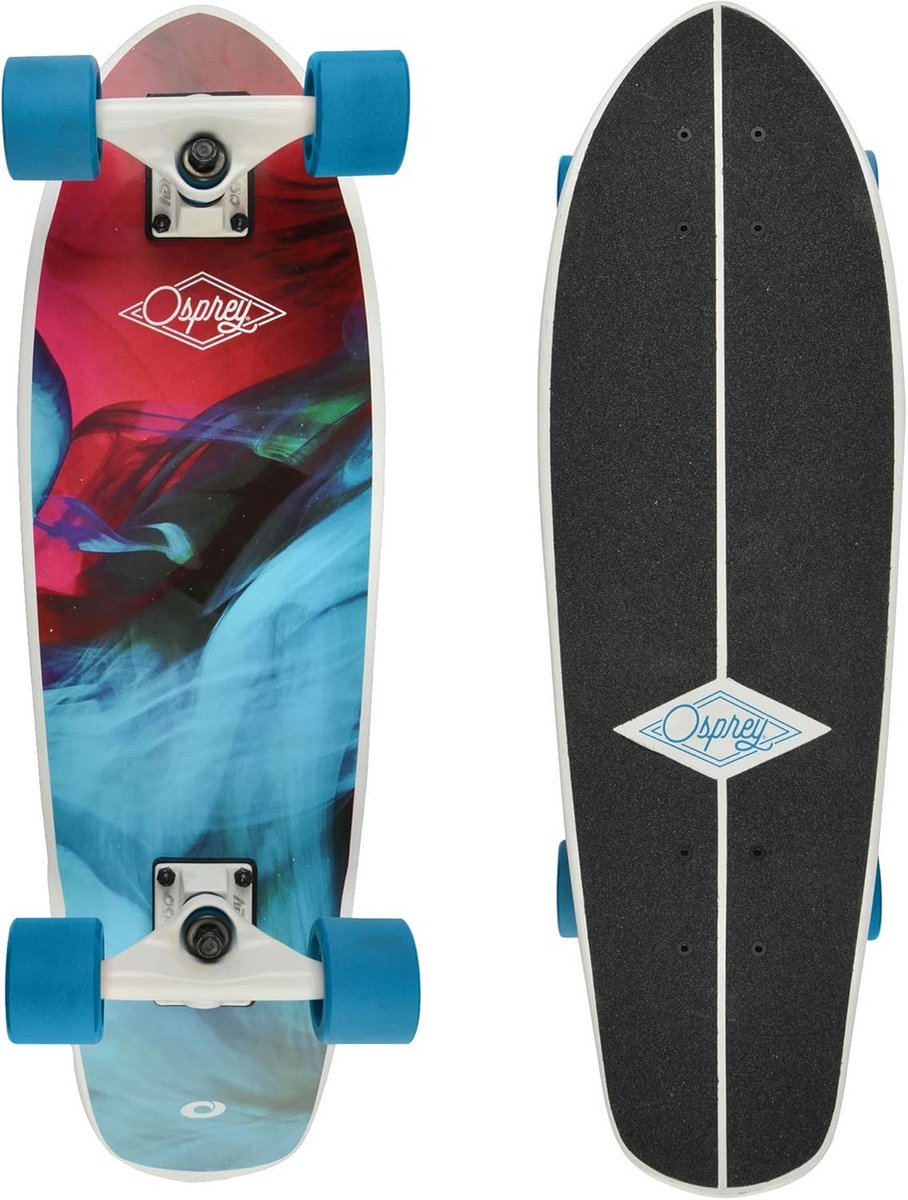 Cruiser Skateboard Compleet met 7-laags Esdoorn Deck en ABEC 9 Lagers Wit