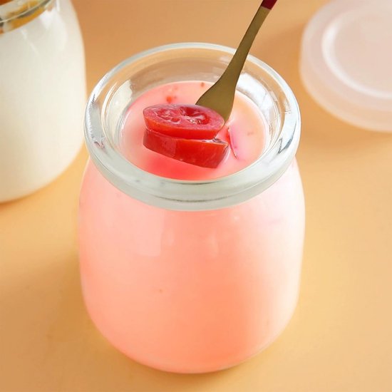 12x Glazen Potjes met Deksel 150 ml - Ideaal voor Yoghurt, Pudding, Jam en Bewaren — afbeelding 2