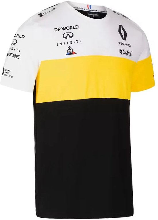 Kinder T-shirt Renault Jr F1 Team T-shirt Wit-geel-zwart Zwart/geel/wit - 164 van kinder — afbeelding 3