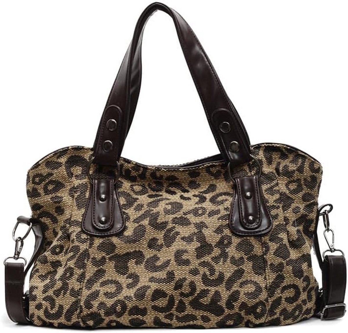 Dames Hobotas Schoudertas Grote Handtas PU Leer Crossbody Tas