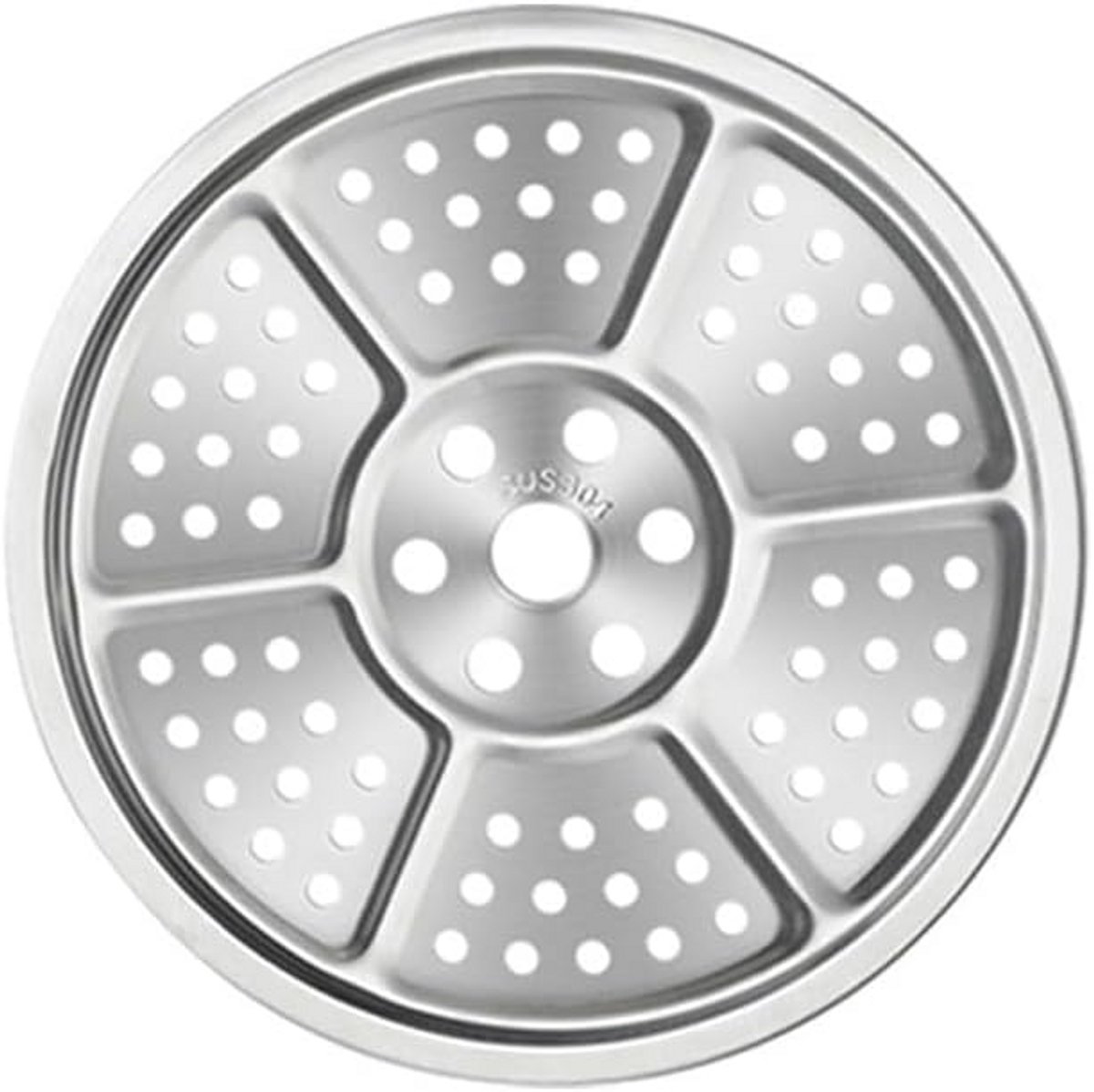 Stoominzet RVS voor Snelkookpan en Potten Gelijkmatige Stoomverdeling