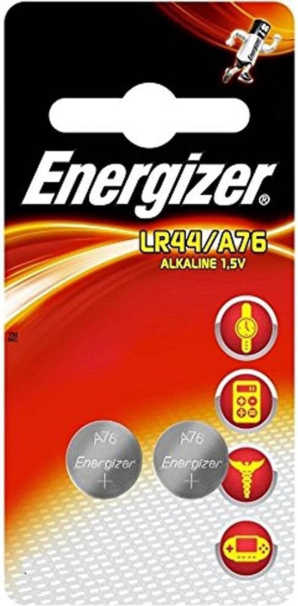 Alkaline Batterij LR44 (AG13) 1,5 V - 2 stuks