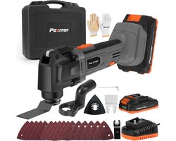 Accu Multitool Set - Snoerloos Elektrisch Gereedschap voor Zagen, Schuren en Snijden - 20V