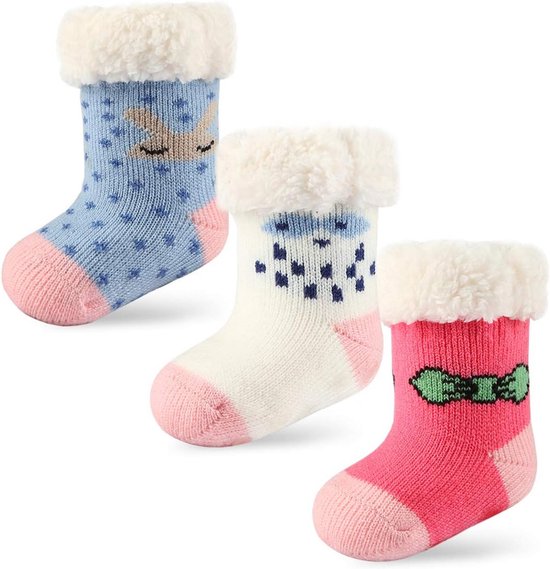 Antislip Babysokken met Sherpa Voering - Zachte en Warme Sokken voor Peuters — afbeelding 5