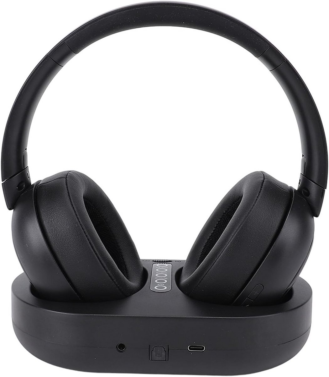 Draadloze Hoofdtelefoon voor TV Kijken met Laadbasis - 2.4G en Bluetooth 5.3
