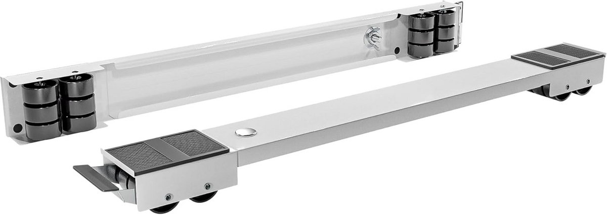 Verstelbare Meubelroller Set met 2 Rollen en 24 Wielen voor Zware Apparaten tot 125 kg