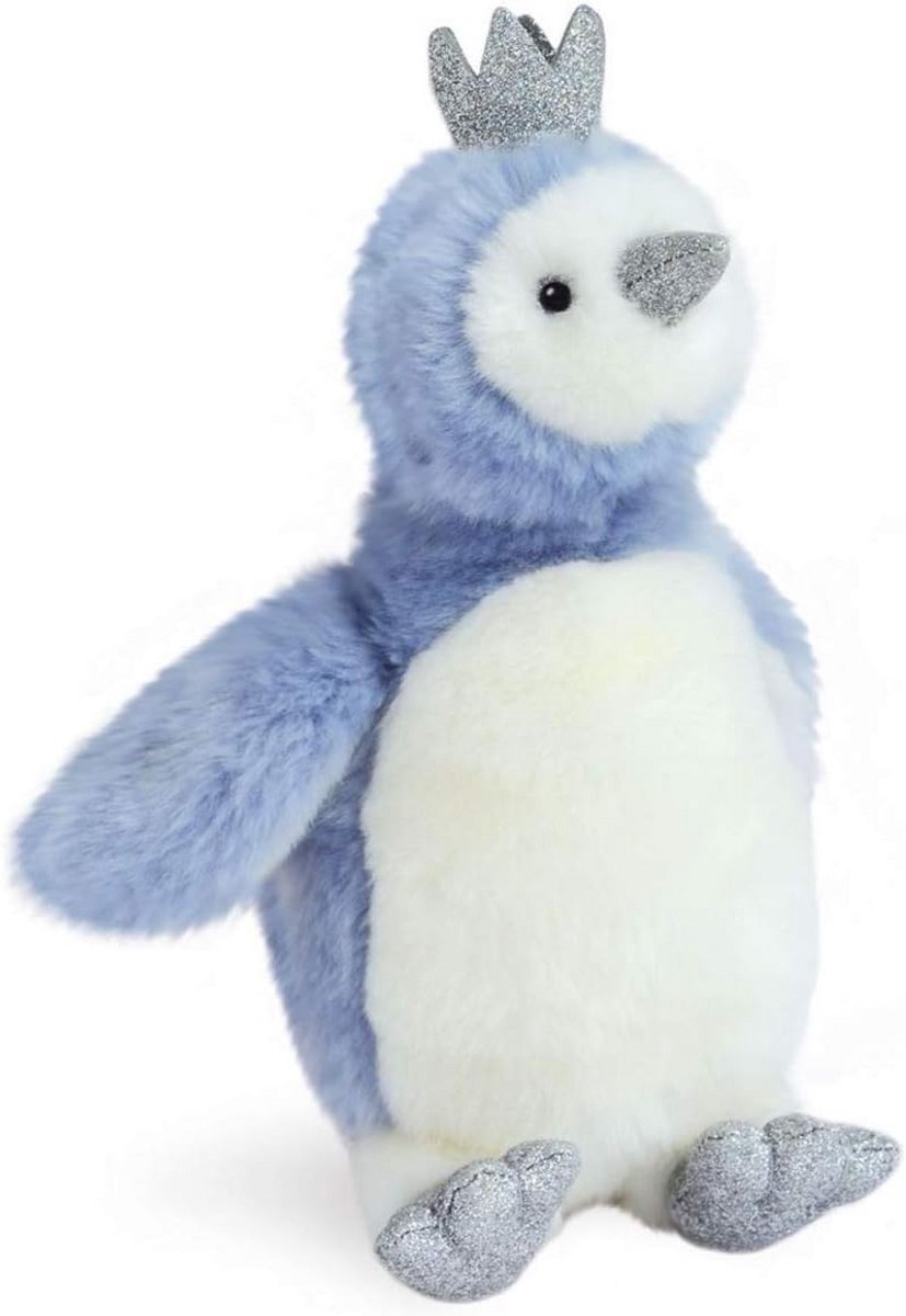 Knuffelbare Blauwe Pailletten Pluche Beer - Zacht Speelgoed 30 cm