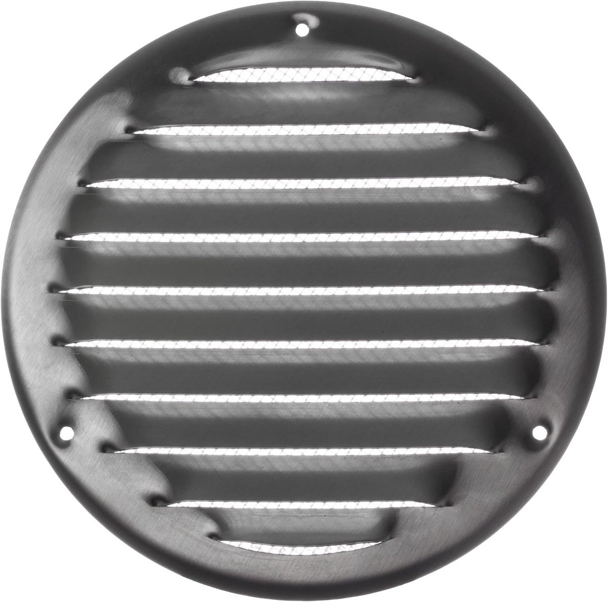 Rond Metalen Ventilatierooster 125mm met Insectenhor - Rooster voor Ventilatie en Afvoer