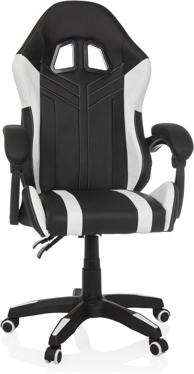 Gamingstoel / bureaustoel GAMEBREAKER W02 kunstleer zwart/wit mybuero