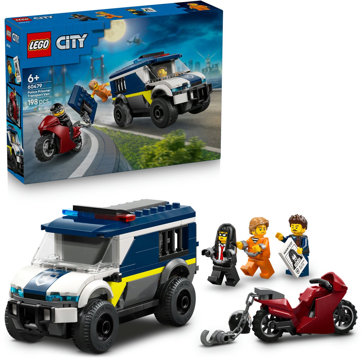 LEGO City - Politie Gevangenentransport Bouwpakket met Rollenspellen Speelgoed voor Kinderen - 60479 — afbeelding 11
