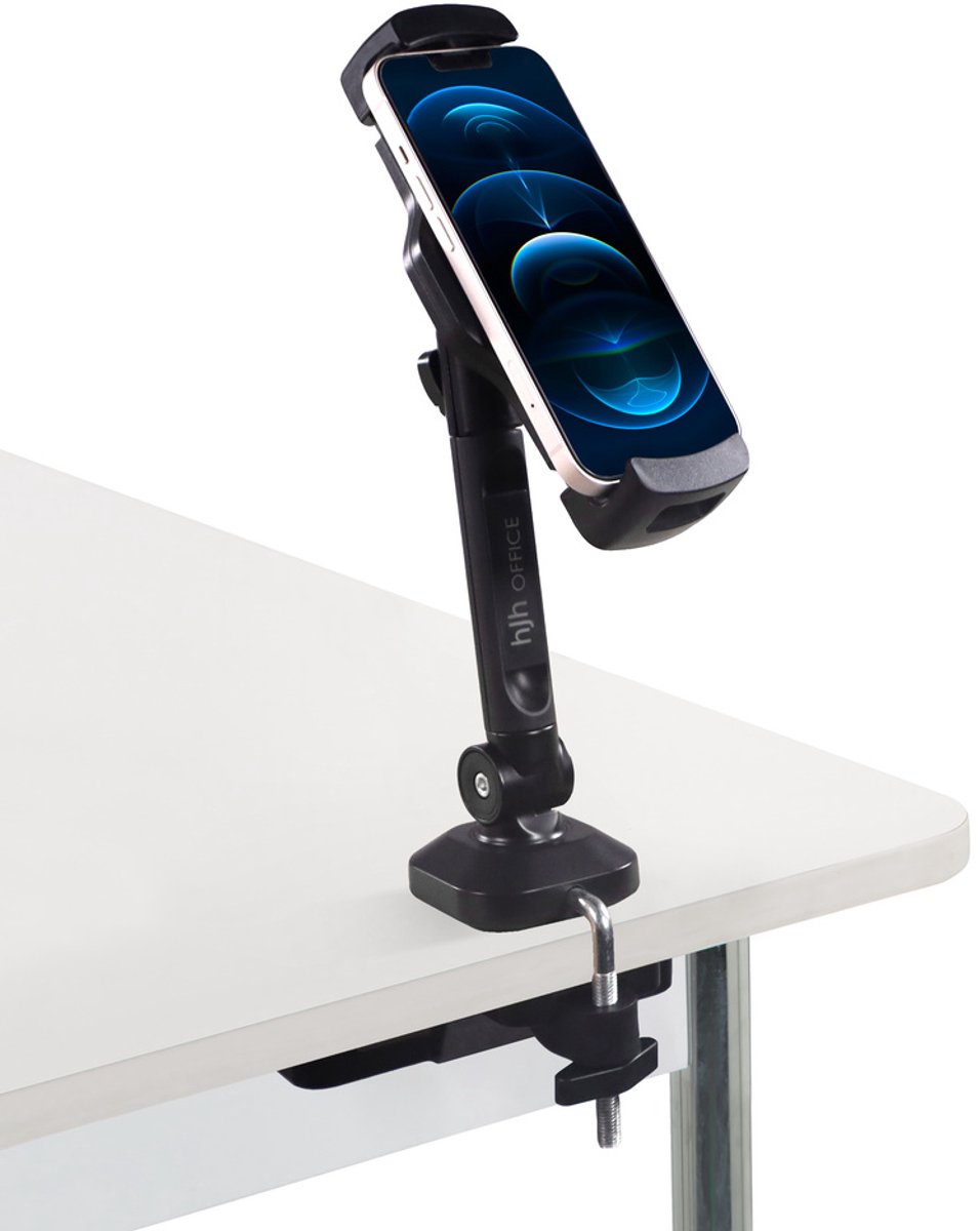 Gsm-houder / Tablet houder FLEXMOBI III Metaal zwart hjh OFFICE