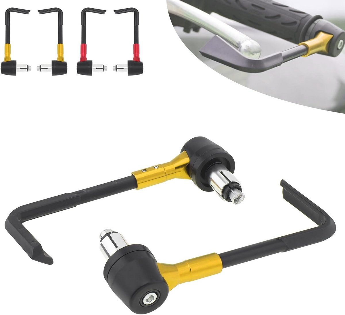 Handhendelbeschermers voor motorfietsen en scooters - universele 7/8 inch rem- en koppelingsbeschermer