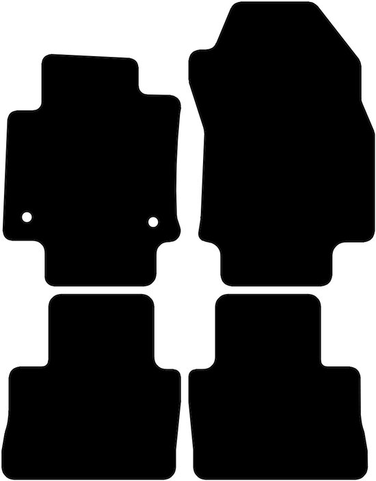 Tapis de voiture de voiture Toyota RAV4 - Année de construction : 01/2019 - 2022 - 4 pièces - Comfort - Version : Essence