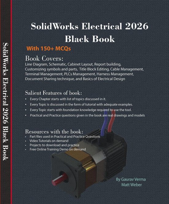SolidWorks Electrical 2026 Black Book - cover