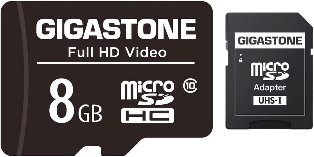 8GB Micro SD Card - FHD Video, Surveillance Camera, Action Camera, Drone, Class 10